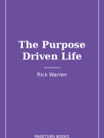 The Purpose Driven Life — Rick Warren